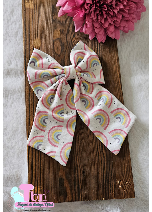Lazo En Tela Arcoiris