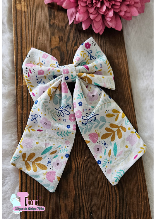 Lazo en tela Flower