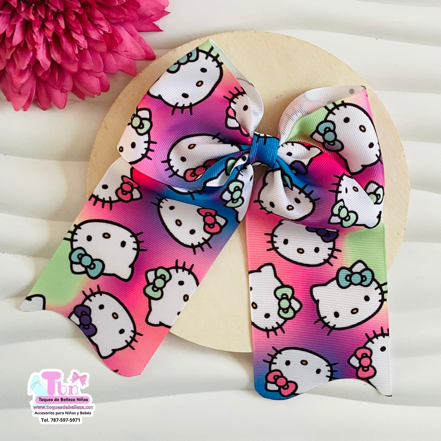 Lazo Grande Coletero Hello Kitty Colores