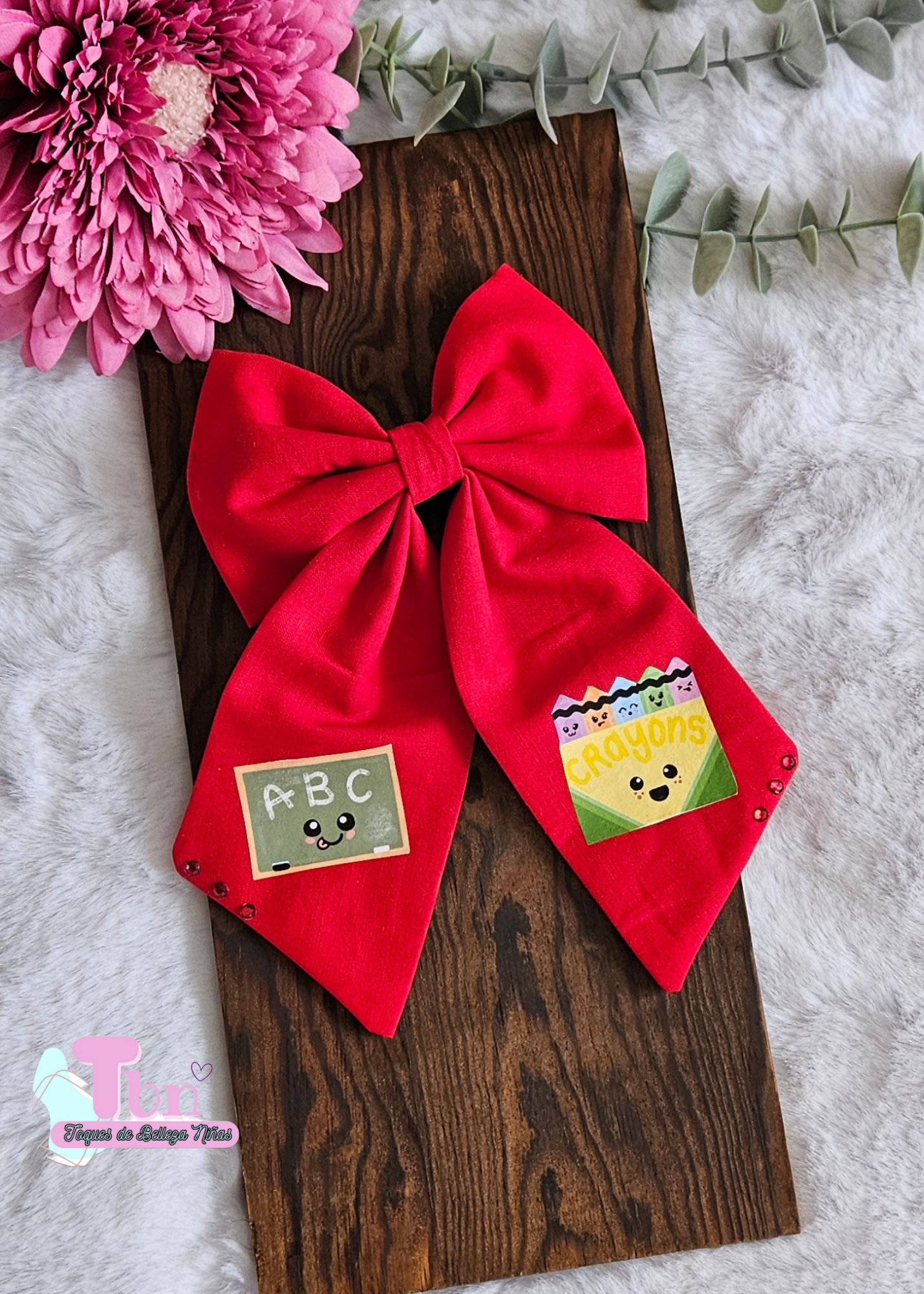 Lazo Coquette Rojo Escolar