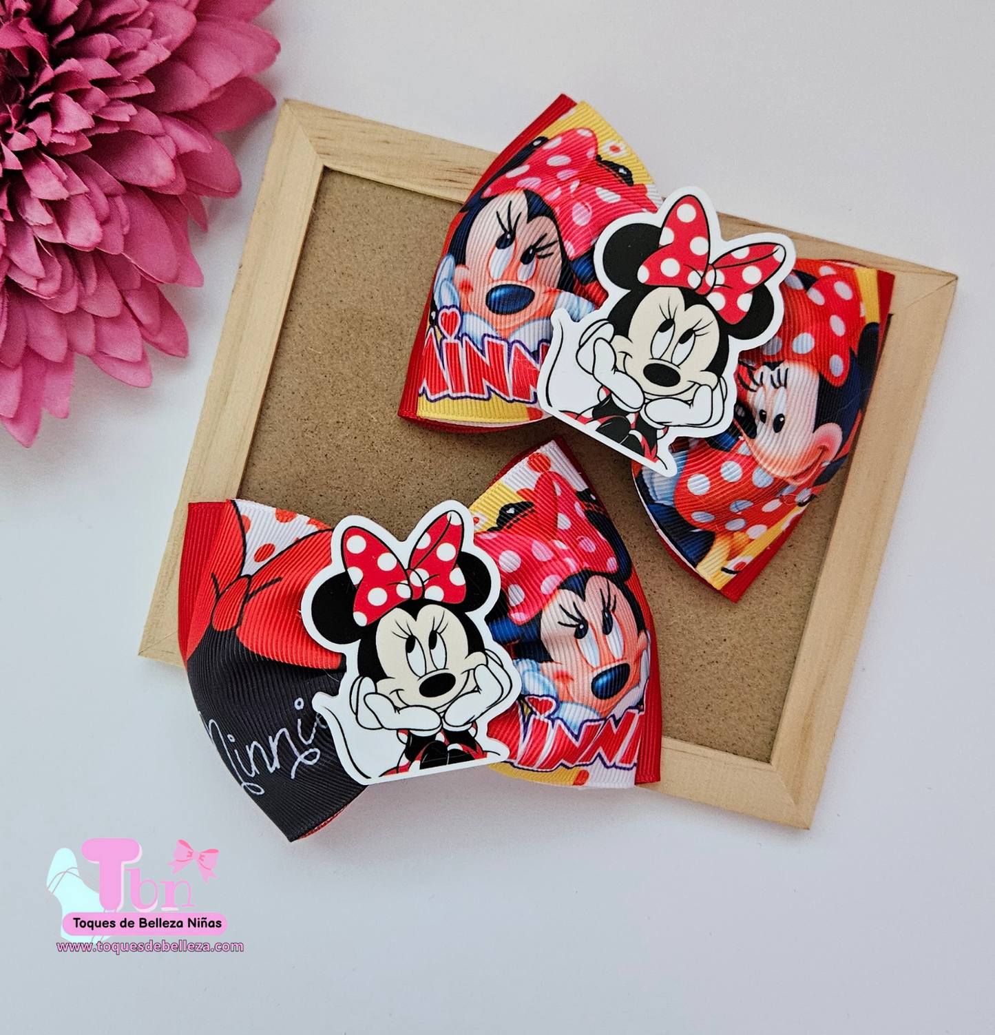 Set Lazos Minnie Roja