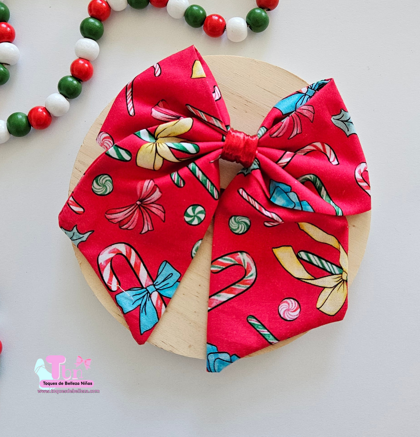 Lazo en Tela Christmas candy Bows
