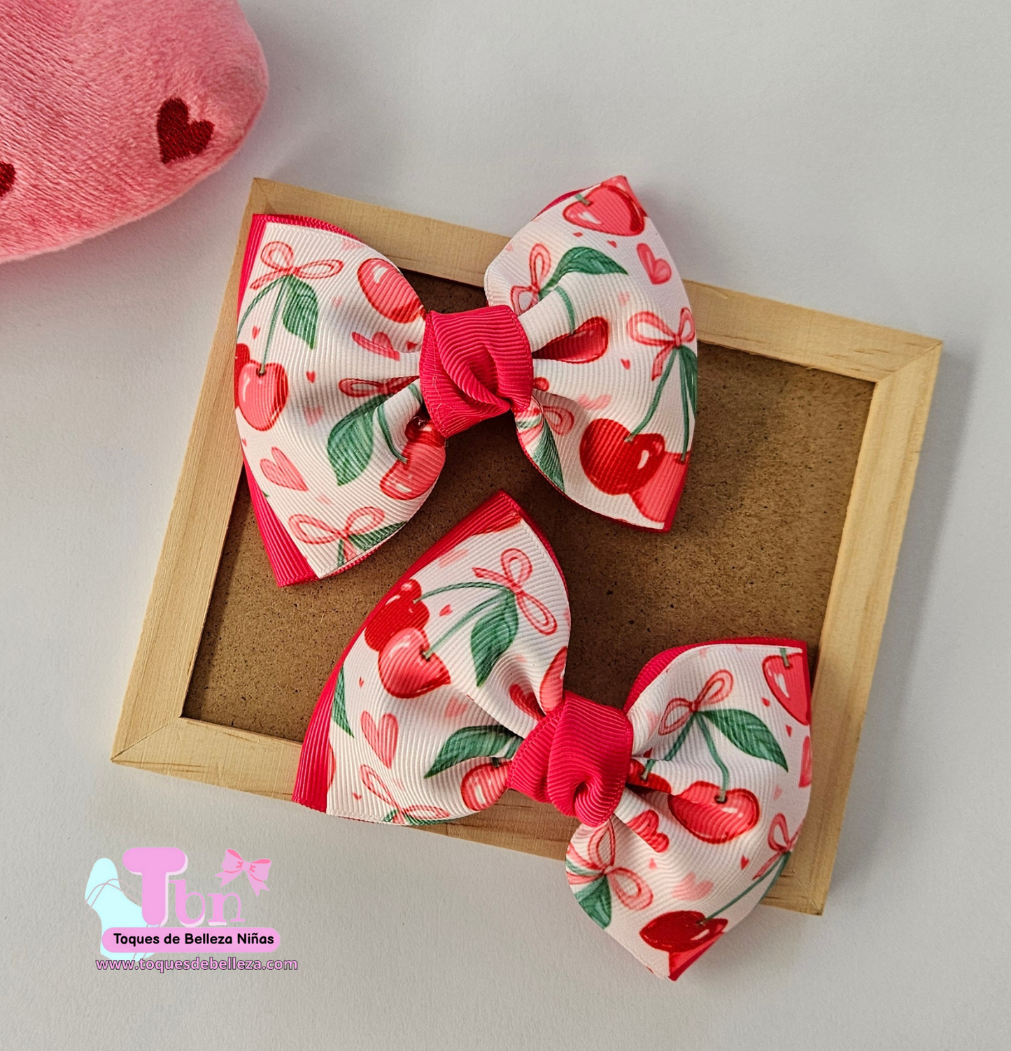 Set De Lazos Medianos Cherry