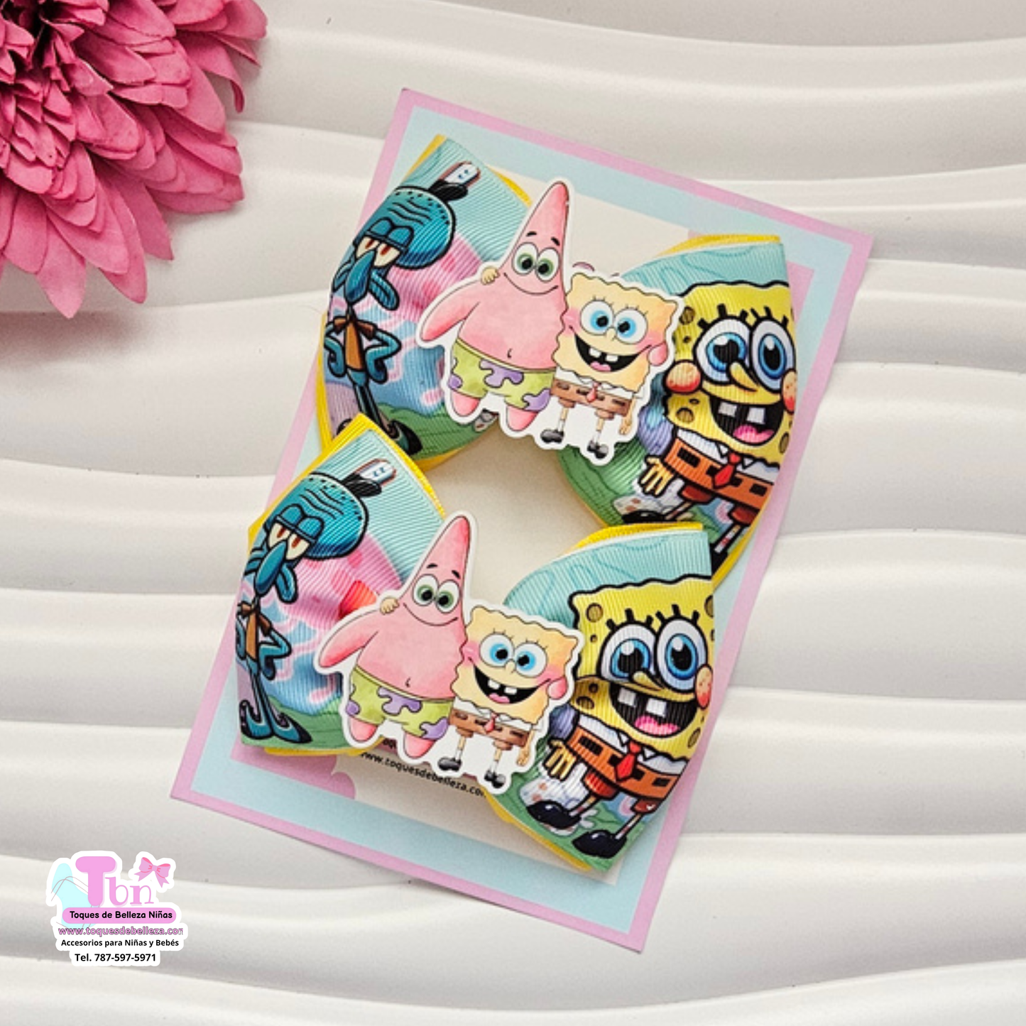 Set de Lazos Medianos Spongebob