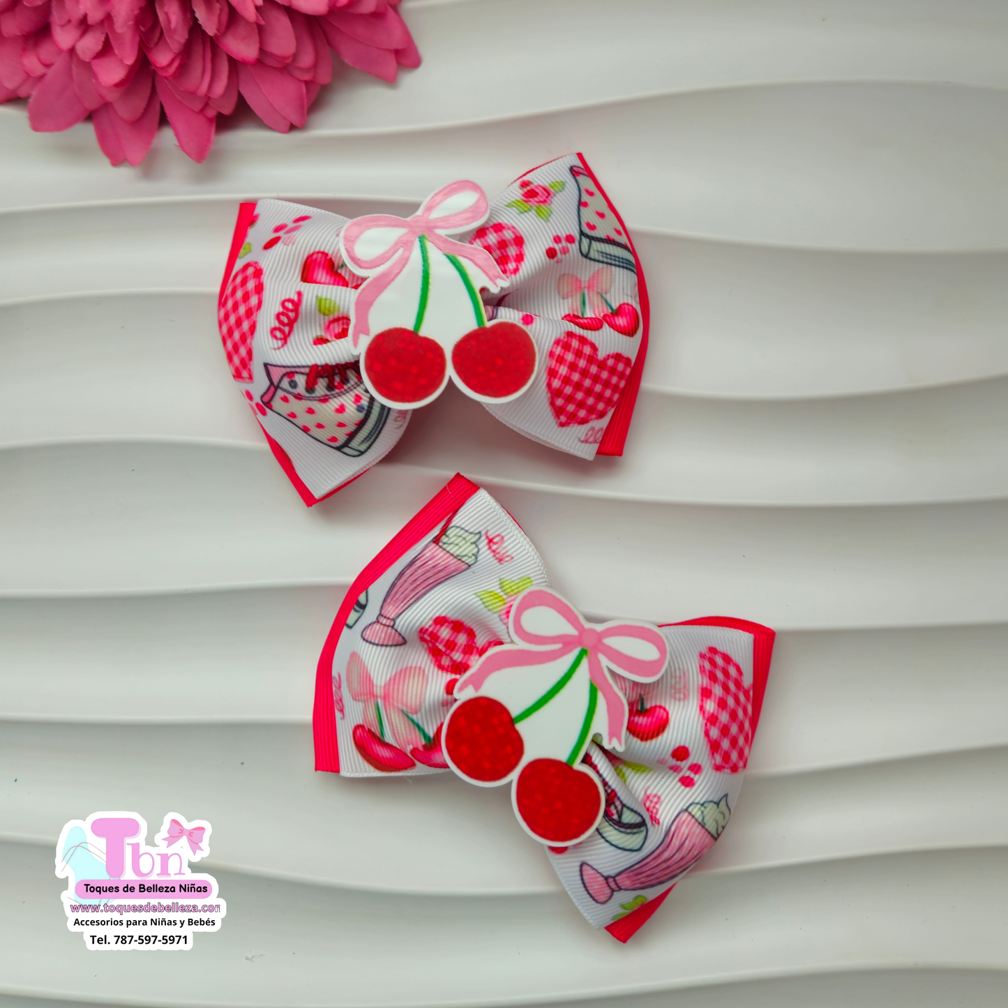 Set de Lazos Medianos Cherry