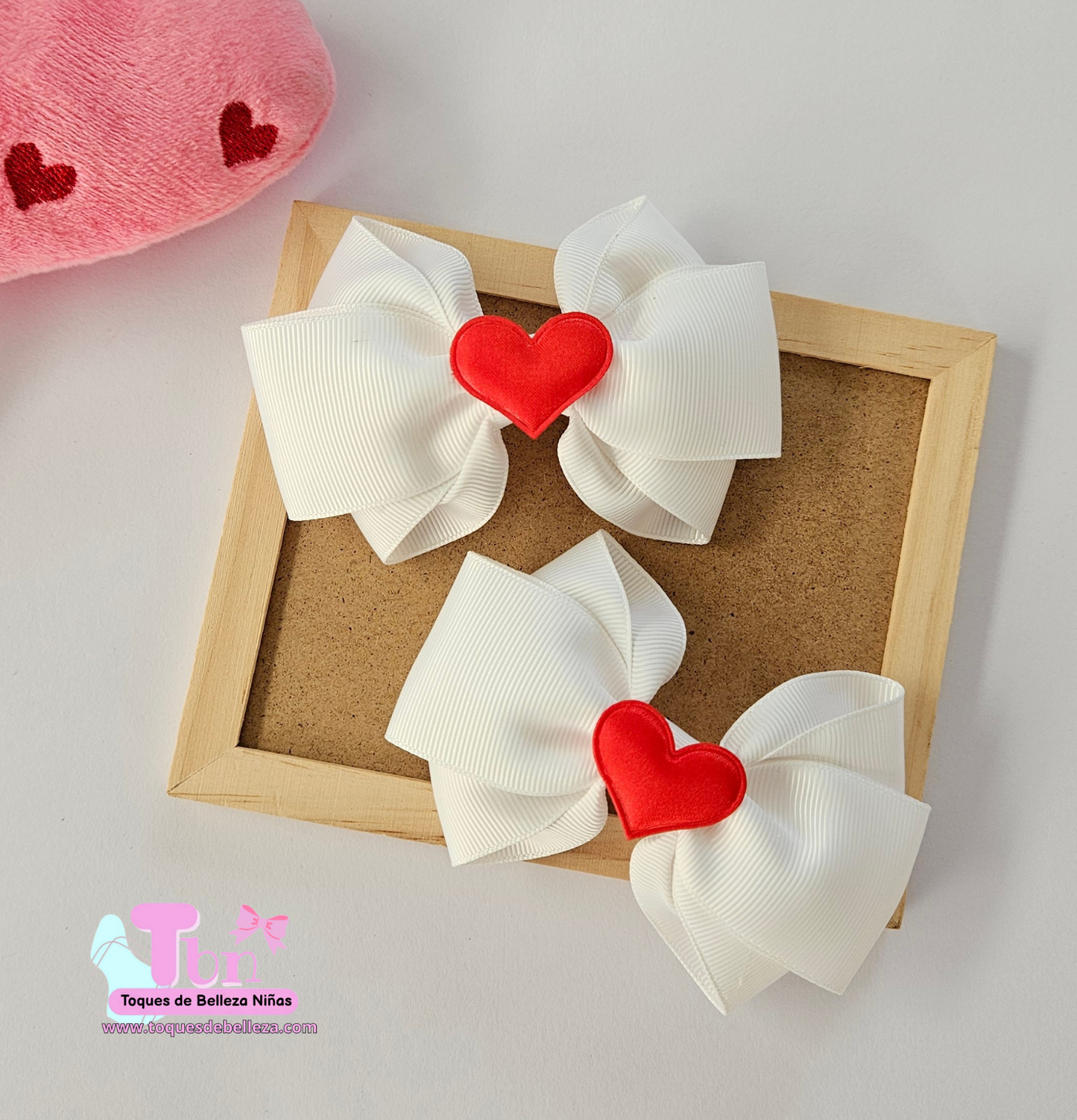 Set de Lazos Blancos Pequeños ❤️