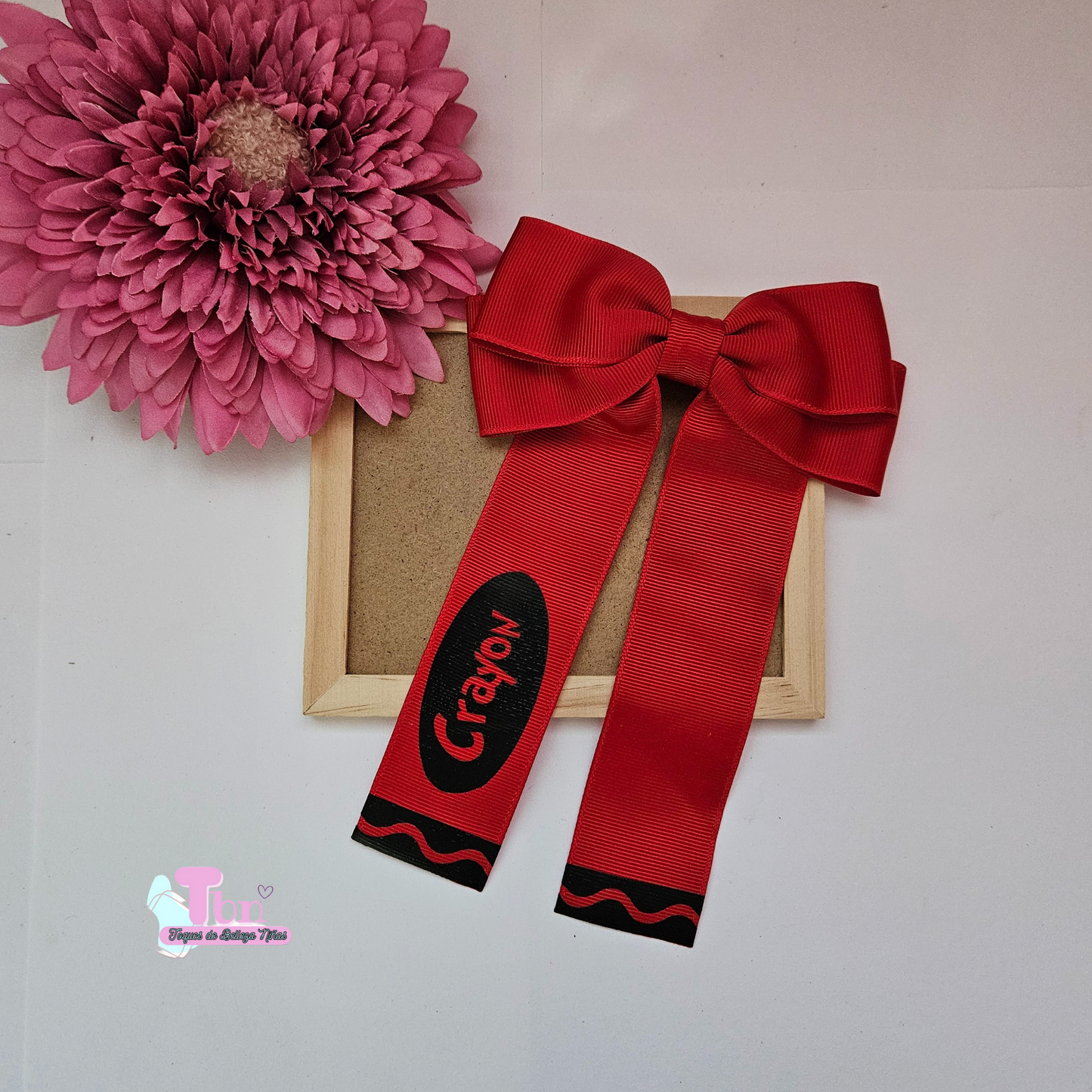 Red Crayon Bow