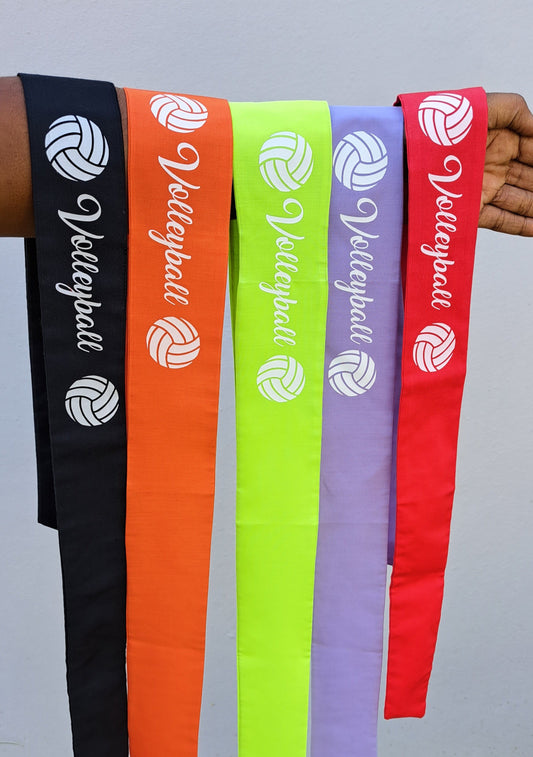 Headbands in Volleyball motif fabric
