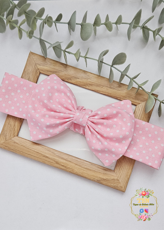 Baby Headband Dolka Pots Rosa 3/6 meses