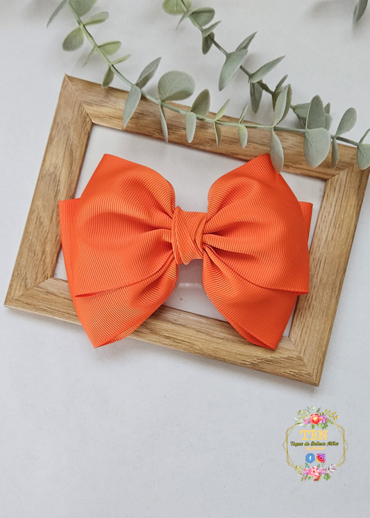 Large Orange Bow