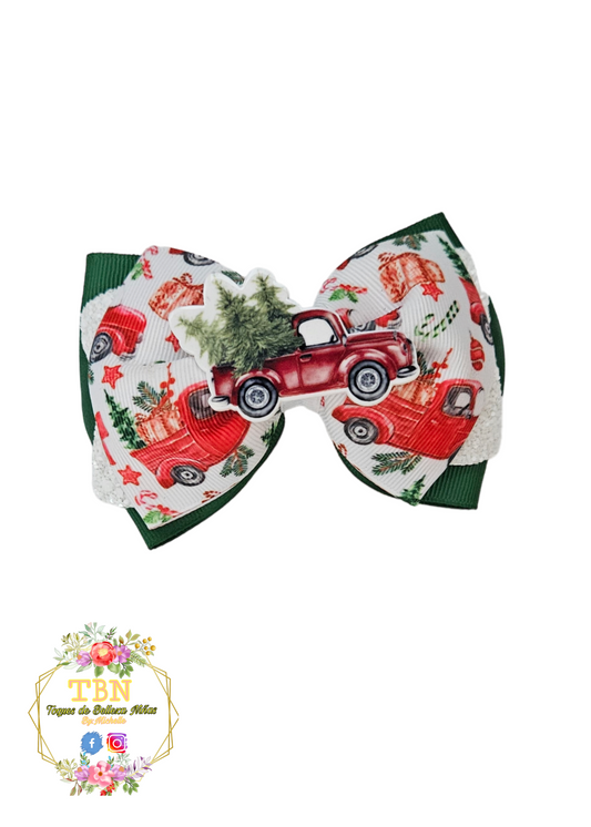 Christmas Red Pick up Bow
