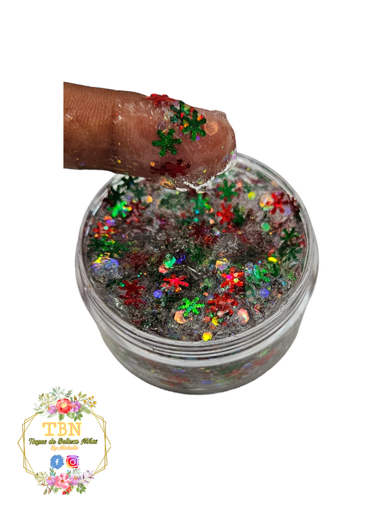 Hair Glitter Gel Christmas Red, Green and Gold