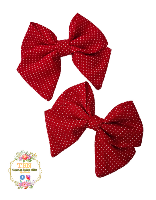 Red Polka Dots Bow