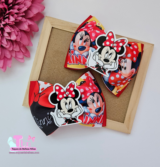 Set Lazos  Minnie Roja