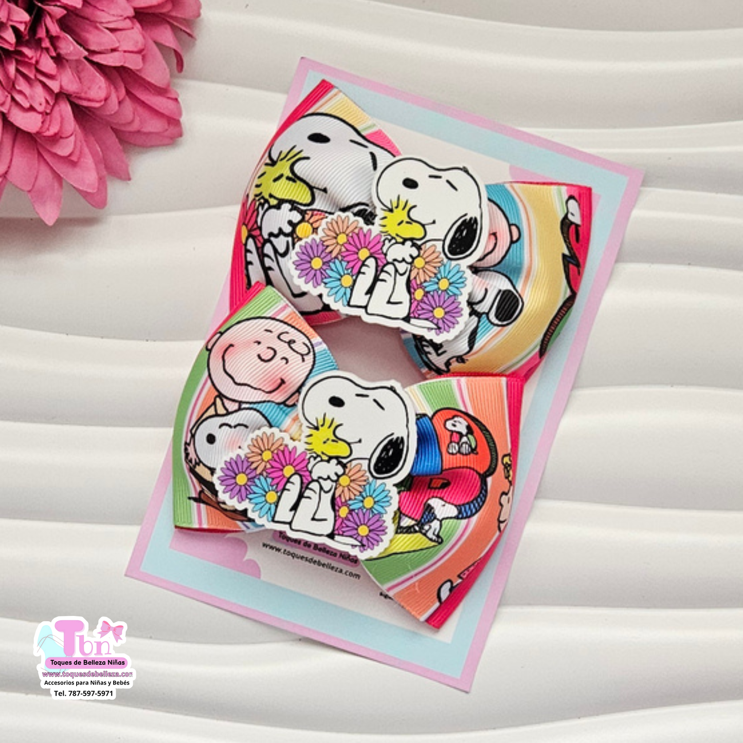 Set de Lazos Medianos Snoopy