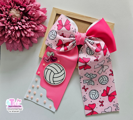 Lazo Coquette Volleyball Pink