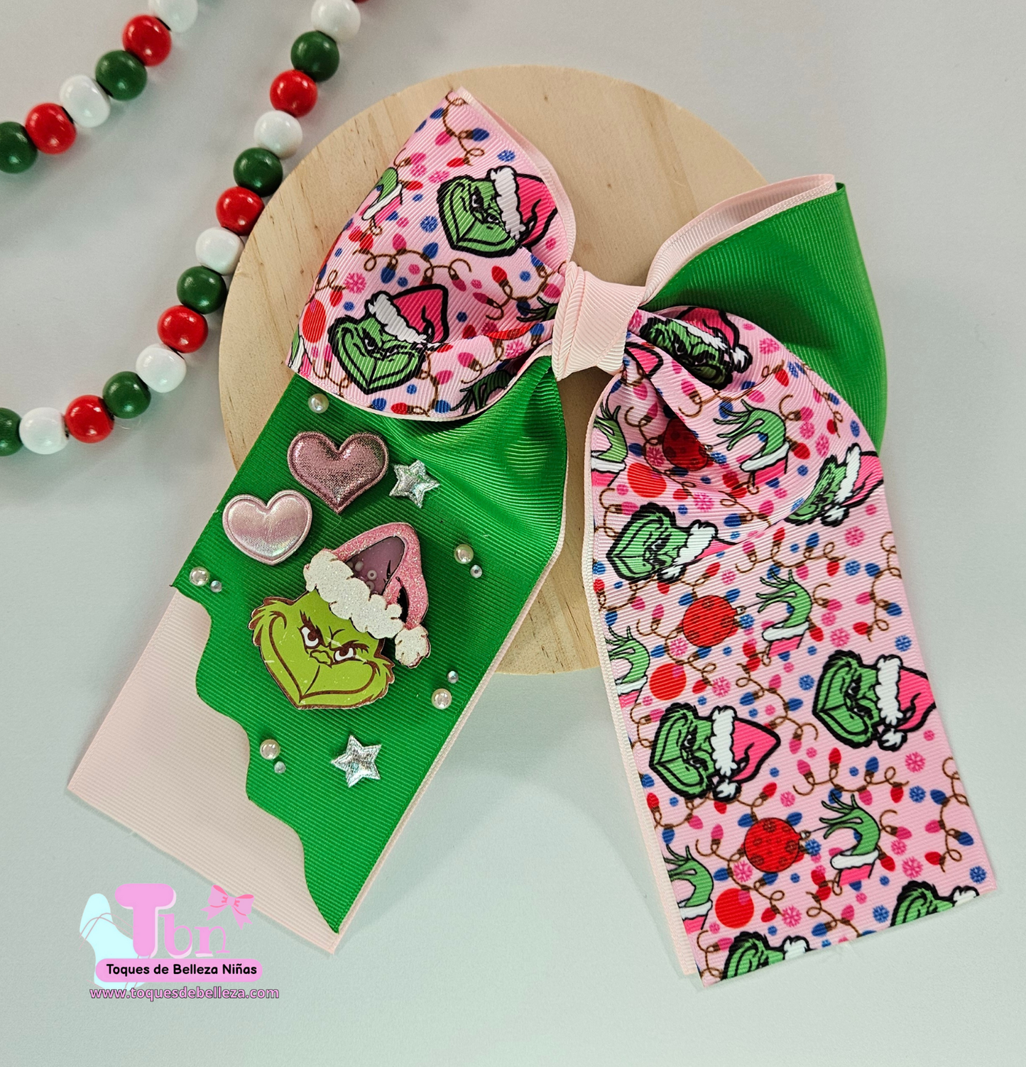 Lazo Coquette de Grinch Pink 🩷