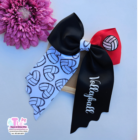 Lazo Grande Volleyball Rojo con Negro