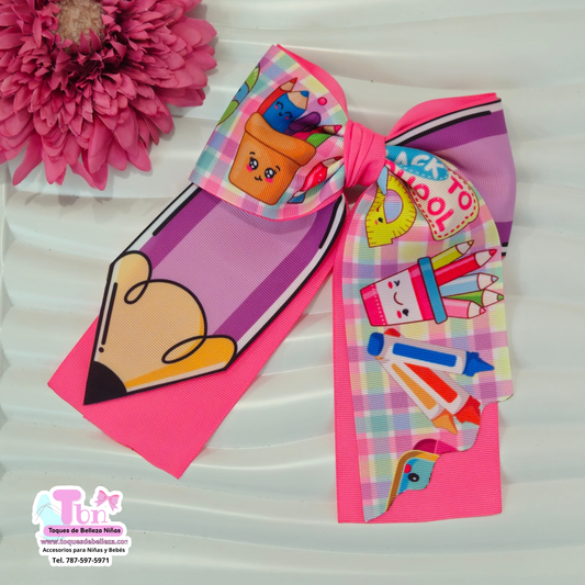 Lazo Grande Escolar Lapiz Back to School