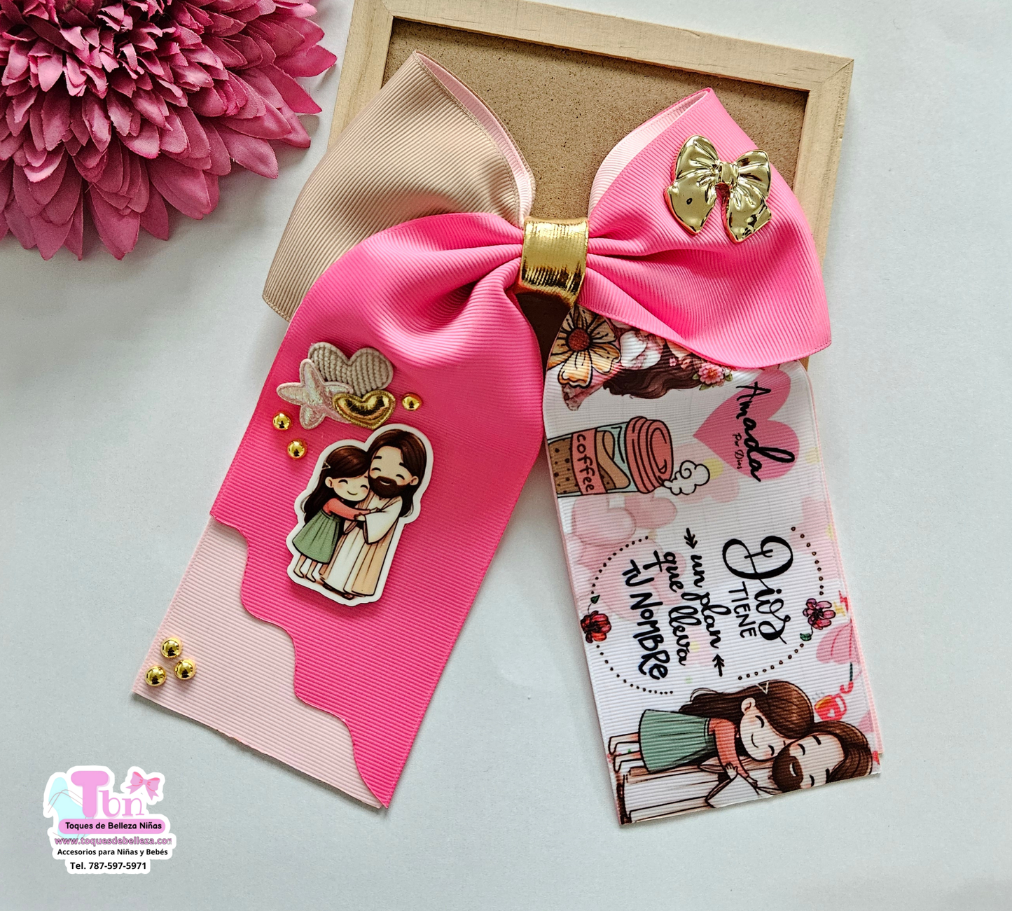 Lazo Koquette Grande Mensaje Religioso