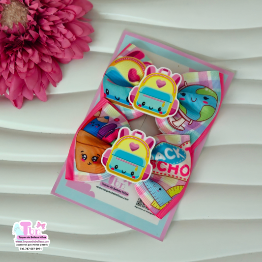 Set de Lazos Medianos Escolar Backpag