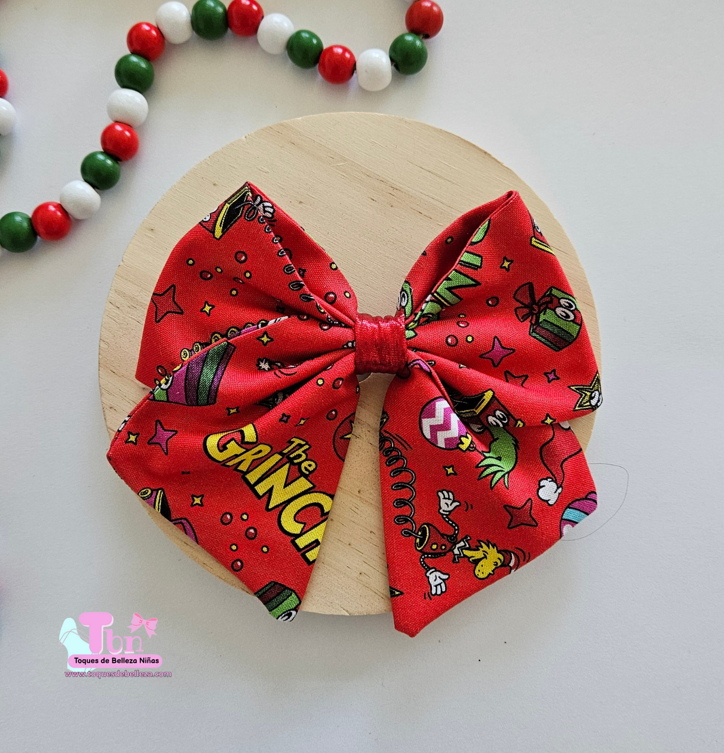 Lazo Grande en Tela Grinch