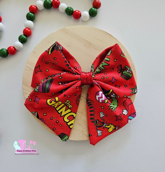 Lazo Grande en Tela Grinch