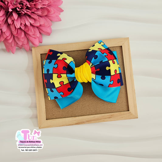 Lazo Medianos Motivo Autismo