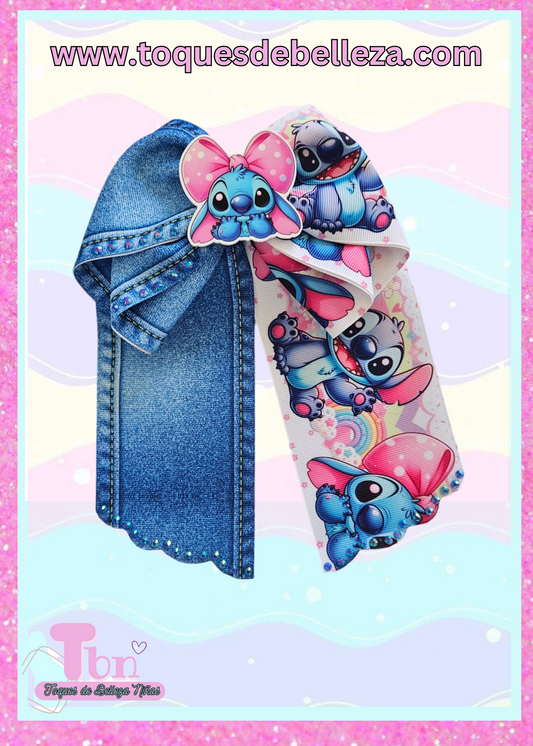 Lazo Grande Coquette Fruncido Stitch