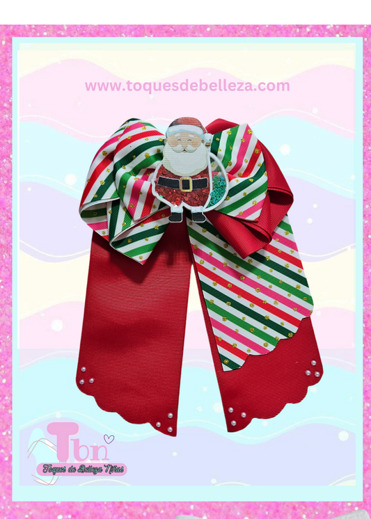 Christmas Santa Big Bow